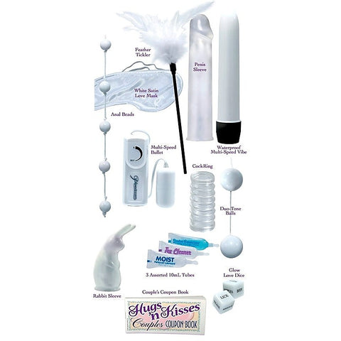10 Piece White Wedding Adult Toys Kit by Pipedream