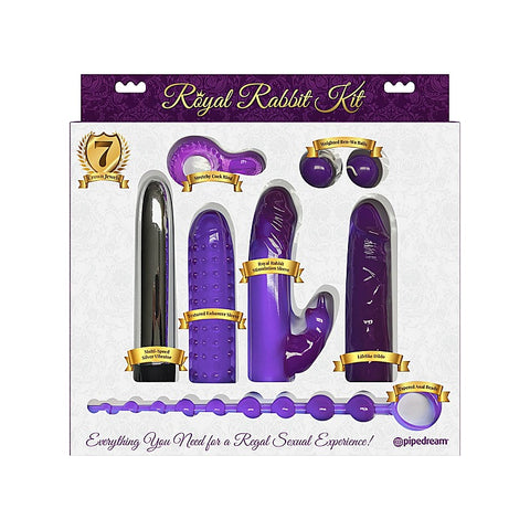 7 Piece Royal Rabbit Vibrators Kit by Pipedream