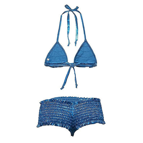 Ruffle Bikini Top and Smocked Booty Shorts by Leg Avenue