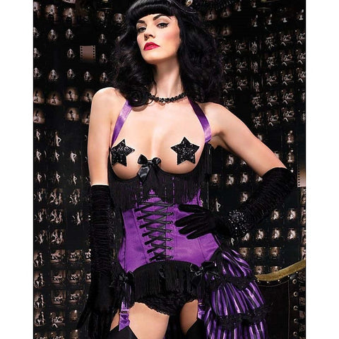 Satin Underwire Cupless Corset by Leg Avenue