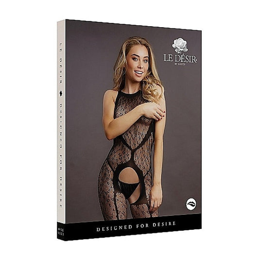 Le Desir Crotchless Leopard Bodystocking by Shots Toys