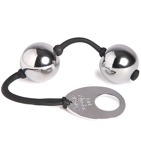 Inner Goddess Silver Pleasure Anal Beads and Balls