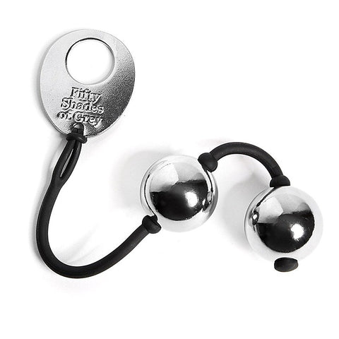 Inner Goddess Silver Pleasure Anal Beads and Balls