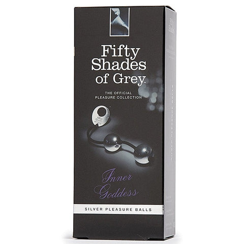Inner Goddess Silver Pleasure Anal Beads and Balls