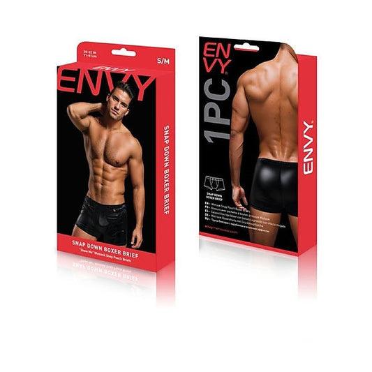 Snap Down Boxer Brief by Envy Menswear