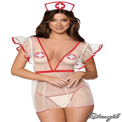 Nurse Me Good Seductive Lingerie Set by Dream Girl Lingerie