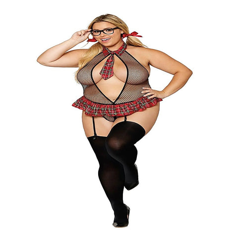 Schoolgirl-Inspired Teddy by Dream Girl Lingerie