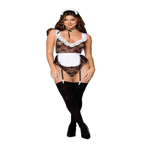 French Maid Flirt Costume Set by Dream Girl Lingerie