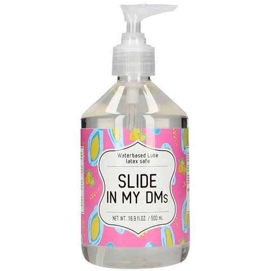 Slide In My DMs 500ml Water Based Lubricant by Shots Toys