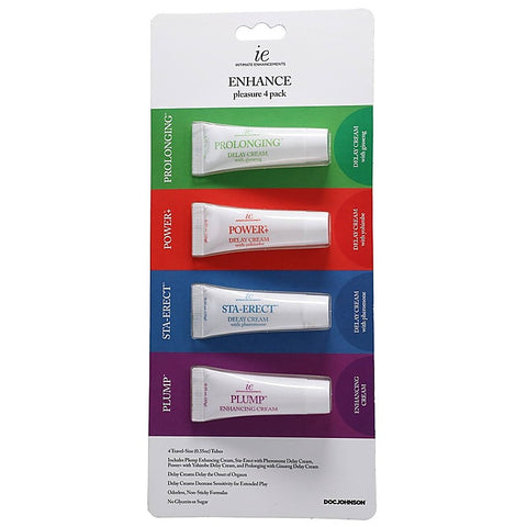 4 Pack ENHANCE Pleasure Creams by Doc Johnson