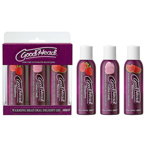 GoodHead Warming Head Delight Gel 3-Pack by Doc Johnson