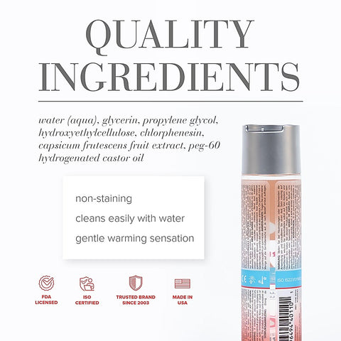 JO Anal H2O Warming Water Based Lubricant by System Jo