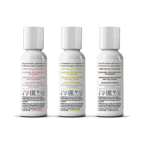 Wicked Simply Tropical Trio Flavoured Water Based Lubricants