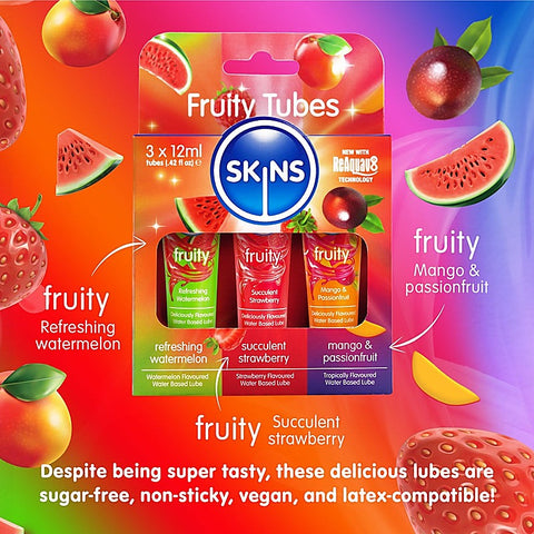 Skins Fruity Tubes Water Based Lubes by Creative Conceptions