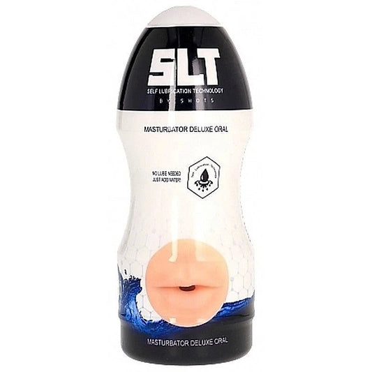 Self Lubrication Masturbator Deluxe Flesh Oral by Shots Toys