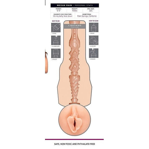 Megan Rain Lightning Male Masturbator Sleeve by Fleshlight