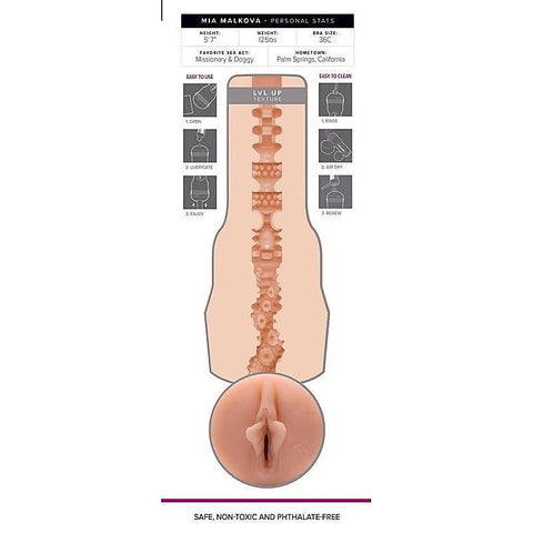 Mia Malkova Lvl Up Masturbator Sleeve by Fleshlight