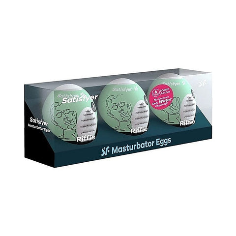 Riffle 3 Piece Mens Masturbator Eggs by Satisfyer
