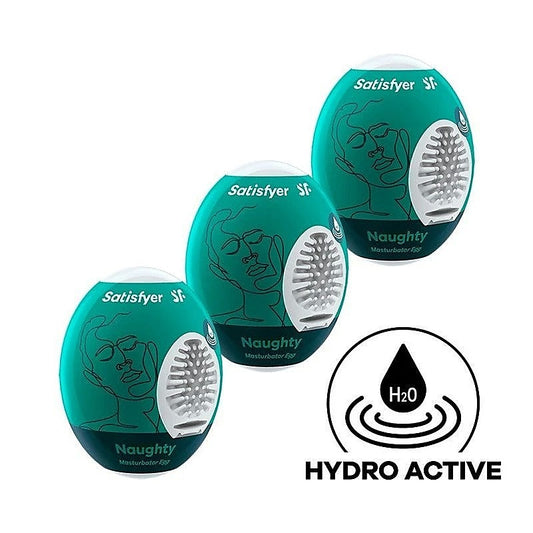 Naughty 3 Pack Male Masturbator Eggs by Satisfyer