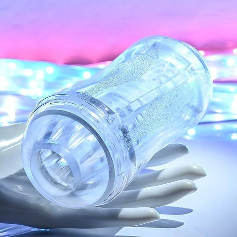 Dual-Ended Vibrating Transparent Massager by Evolved