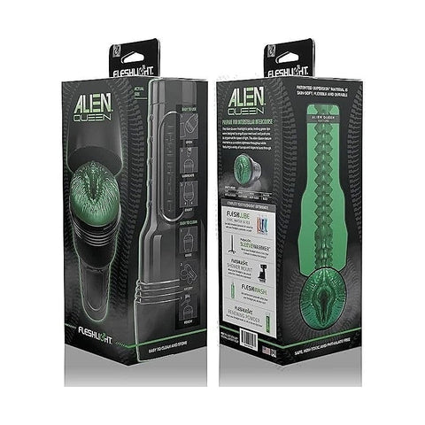 Alien Queen Green Metallic Mens Masturbator by Fleshlight