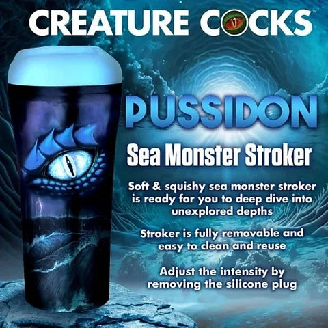 Pussidon Sea Monster Men's Customizable Stroker by XR Brands