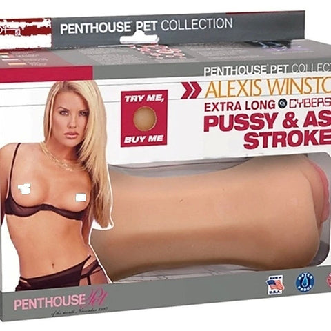 Alexis Winston Extra Long Cyberskin Pussy and Ass Stroker