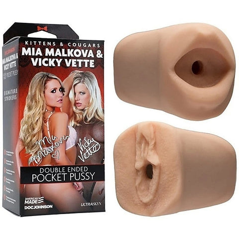 Mia Malkova and Vicky Vette Male Masturbator by Doc Johnson