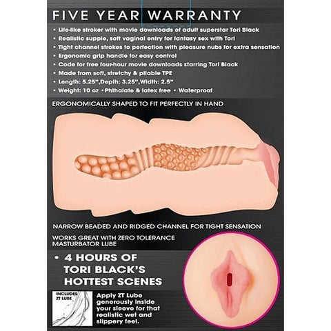 Tori Black Realistic Vagina Stroker by Evolved