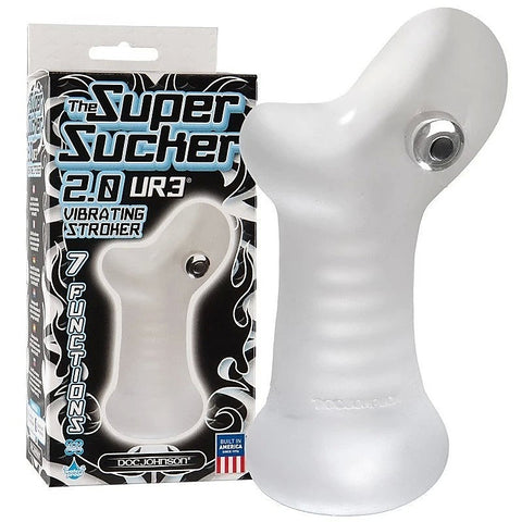 UR3 Super Sucker 2.0 Vibrating Male Stroker by Doc Johnson