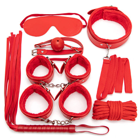 Plush SM 7 Pieces Bondage Kit by BDStyle