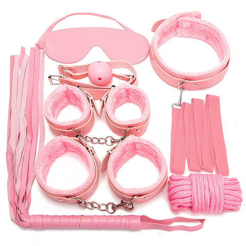 Plush SM 7 Pieces Bondage Kit by BDStyle