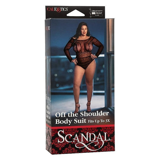 Scandal Plus Size Off the Shoulder Body Suit
