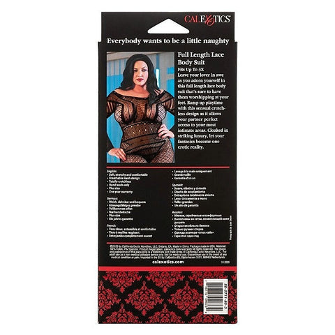 Scandal Plus Size Full Length Lace Body Suit