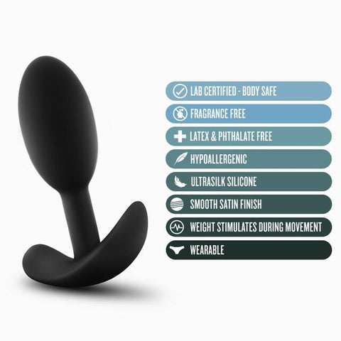 Anal Adventures Platinum Silicone Vibra Plug