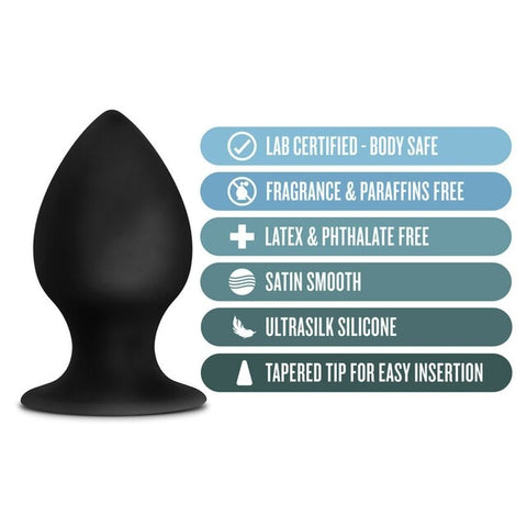 Anal Adventures Platinum Silicone Anal Stout Plug