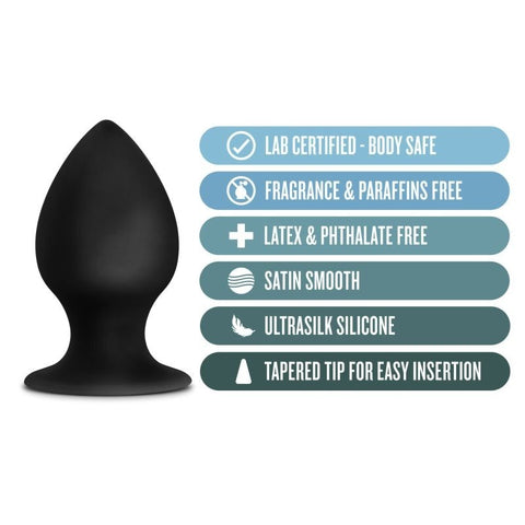 Anal Adventures Platinum Silicone Anal Stout Plug