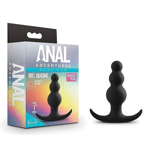Anal Adventures Platinum Beaded Plug by Blush Novelties