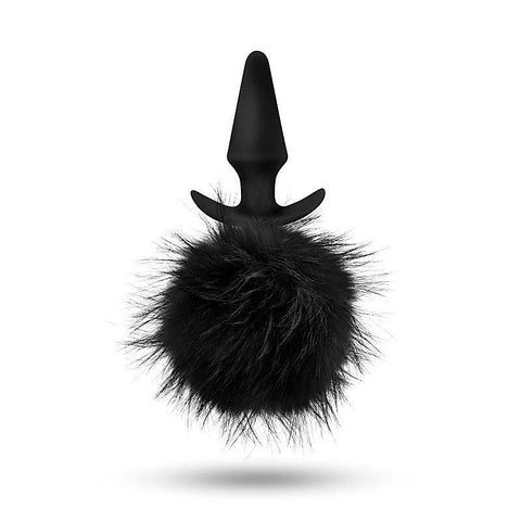 Anal Adventures Platinum Rabbit Tail Plug by Blush Novelties