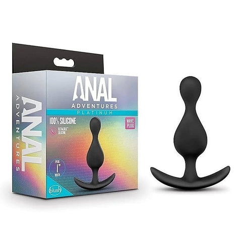 Anal Adventures Platinum Wave Plug by Blush Novelties