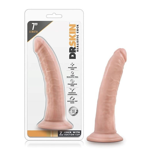Dr. Skin Cock + Suction Cup by Blush Novelties