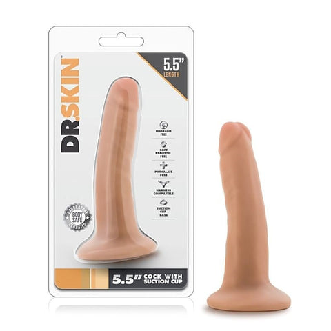 Dr. Skin Cock + Suction Cup by Blush Novelties