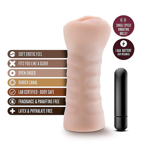 M for Men Ashley Vanilla Masturbator by Blush Novelties
