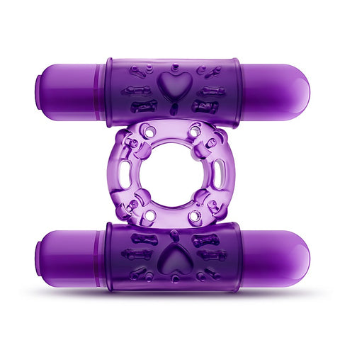 Play With Me Double Play Dual Vibrating Cock Ring