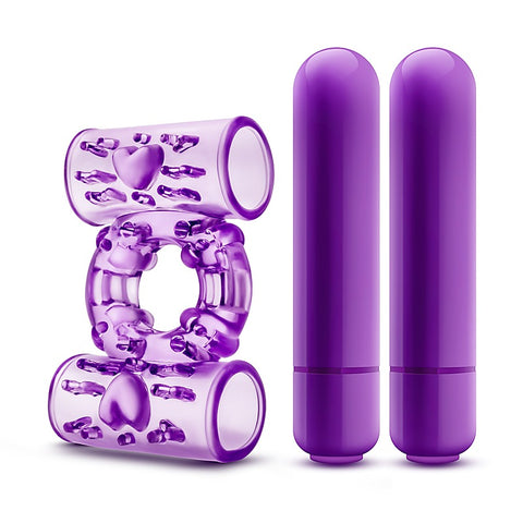 Play With Me Double Play Dual Vibrating Cock Ring
