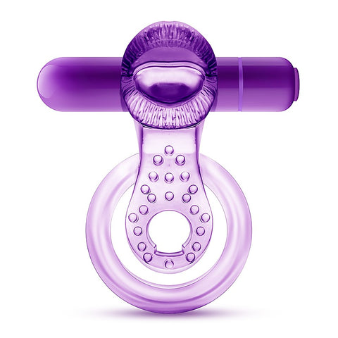 Play With Me Lick It Vibrating Cock & Ball Rings