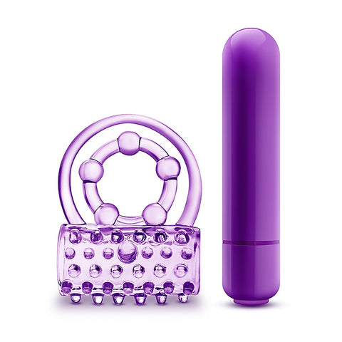 Play With Me The Player Vibrating Cock & Ball Rings