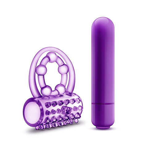 Play With Me The Player Vibrating Cock & Ball Rings