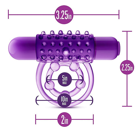 Play With Me The Player Vibrating Cock & Ball Rings