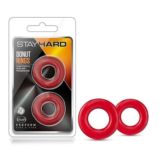 Stay Hard Donut Cock Rings by Blush Novelties